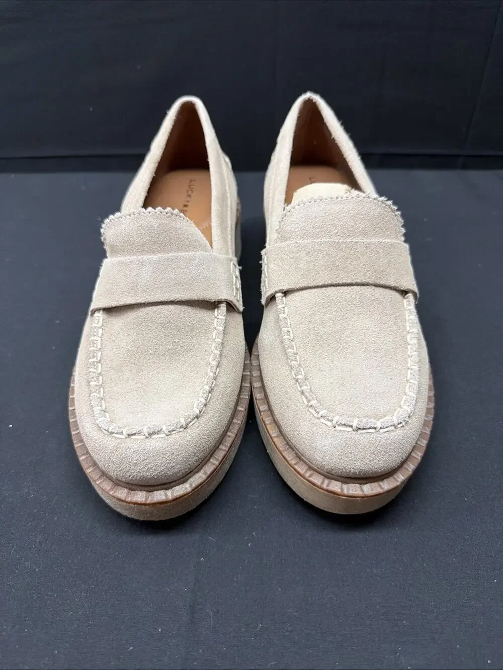 Lucky Brand Suede Loafers New With Box Size 7 SHIPS SAME DAY!